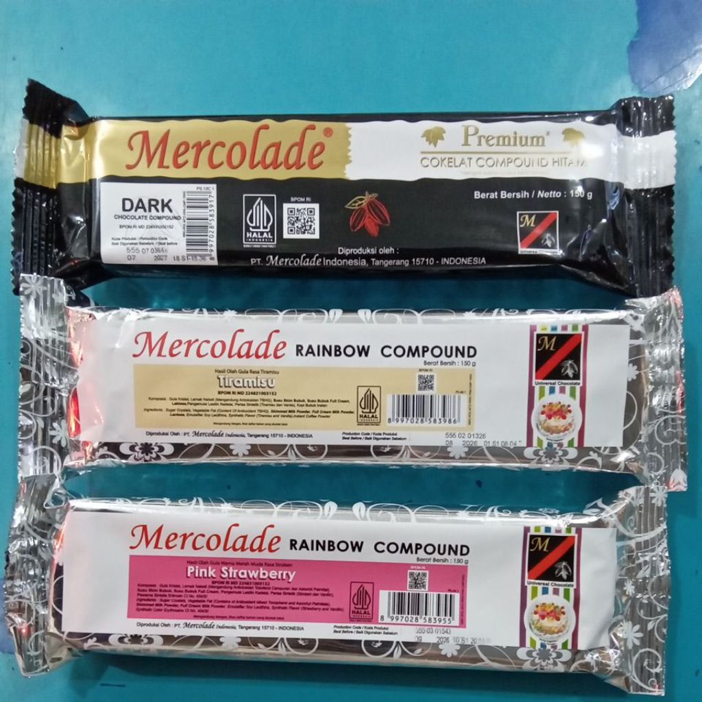 

Mecolade coklat compound all varian kemasan 150gr