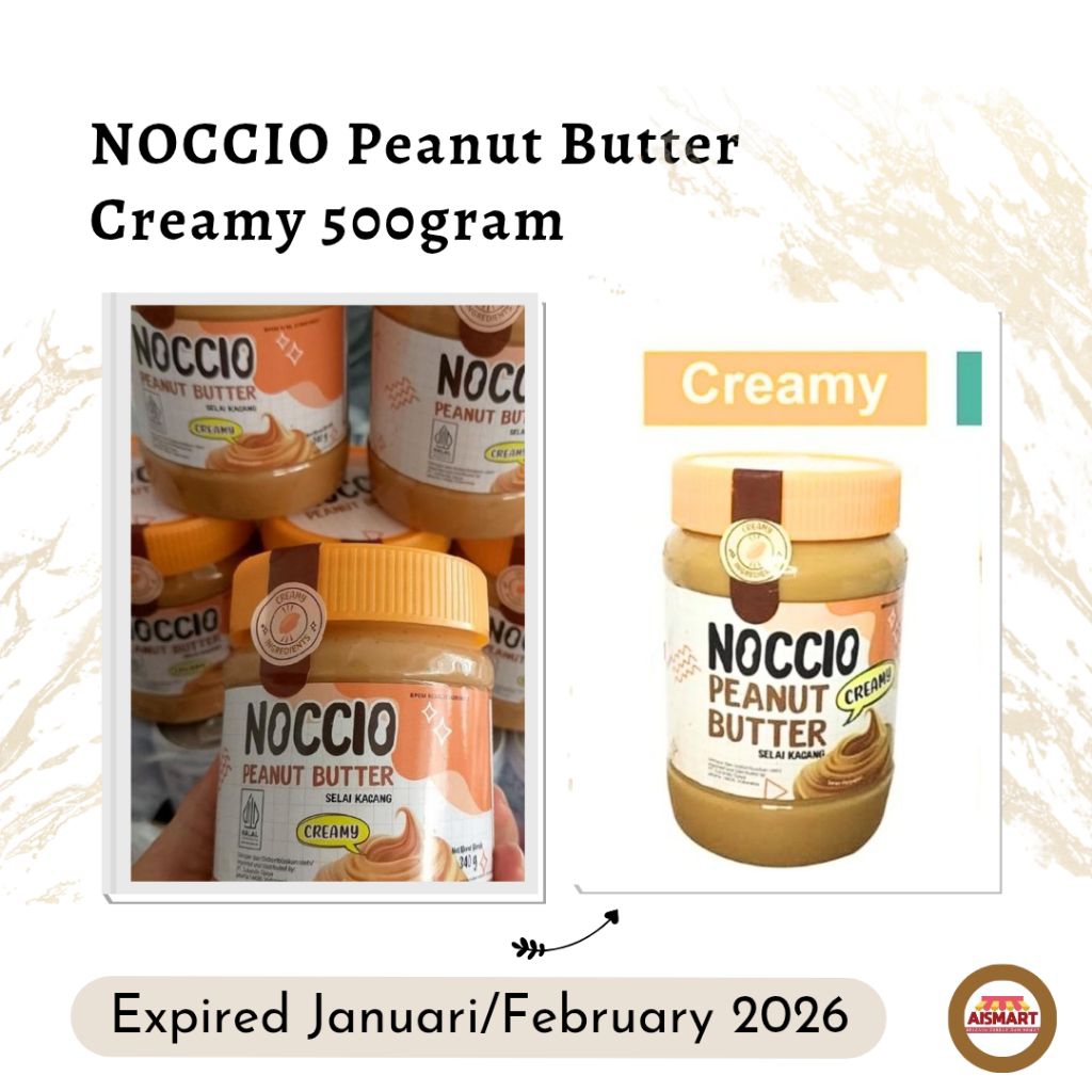 

NOCCIO Peanut Butter 500gram