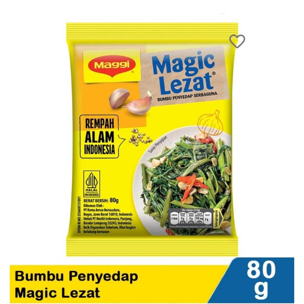 

Maggi Bumbu Penyedap MagicLezat 80G