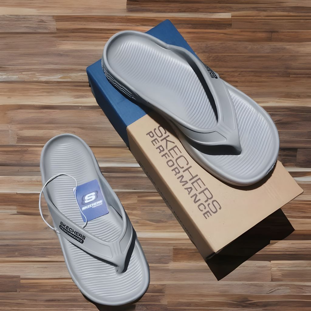 SKECHERS SANDAL JEPIT PRIA WANITA KARET JELLY ANTI SLIP ON