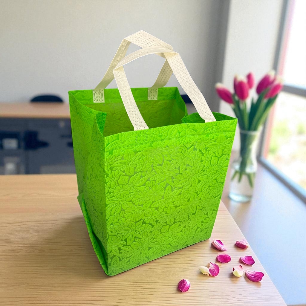 

(12 Pcs) Tas Full Embos Uk 22x24 Tinggi 28 cm / Untuk Box Nasi uk 22x22 (R10B)