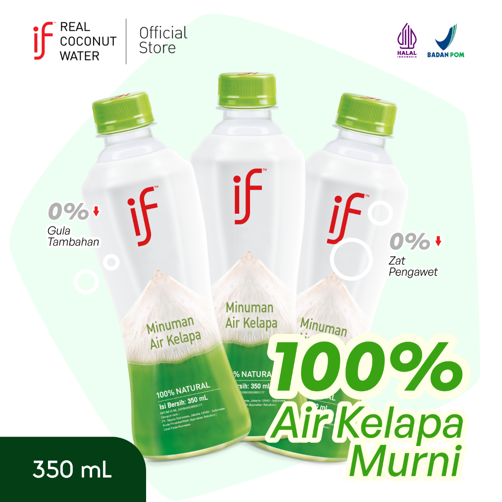 

IF 100% PURE COCONUT WATER - 3 Bottles