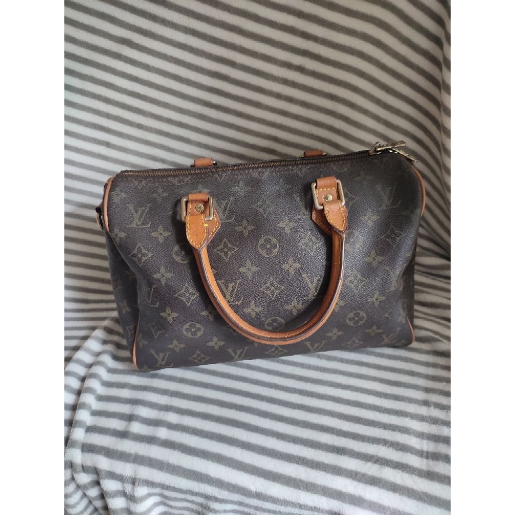 Tas kulit branded preloved L* Vintage