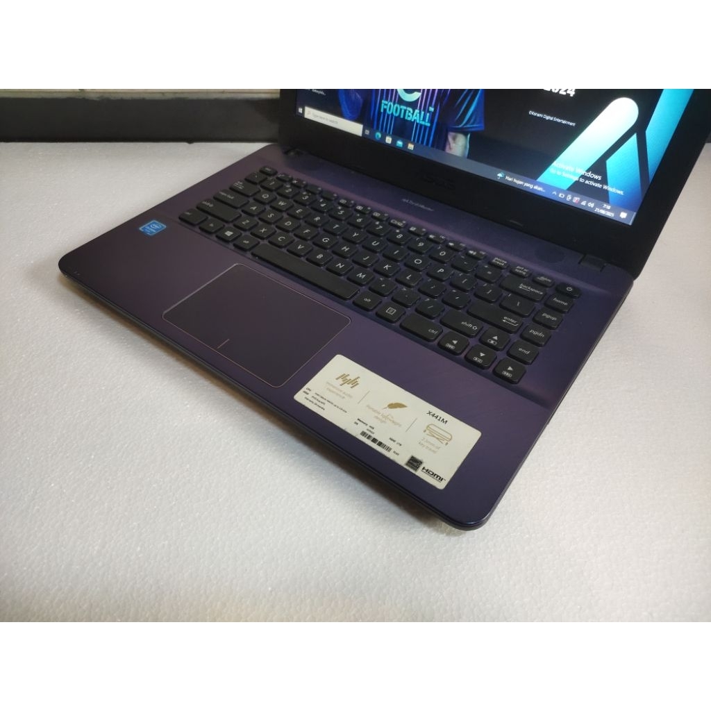 Laptop murah Asus x441m ram 4 GB ssd256GB