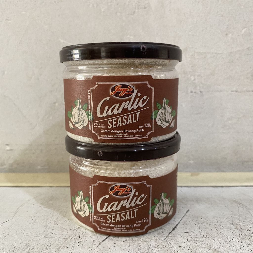 

Jay's garlic seasalt 120 gram | garam dengan bawang putih | sea salt