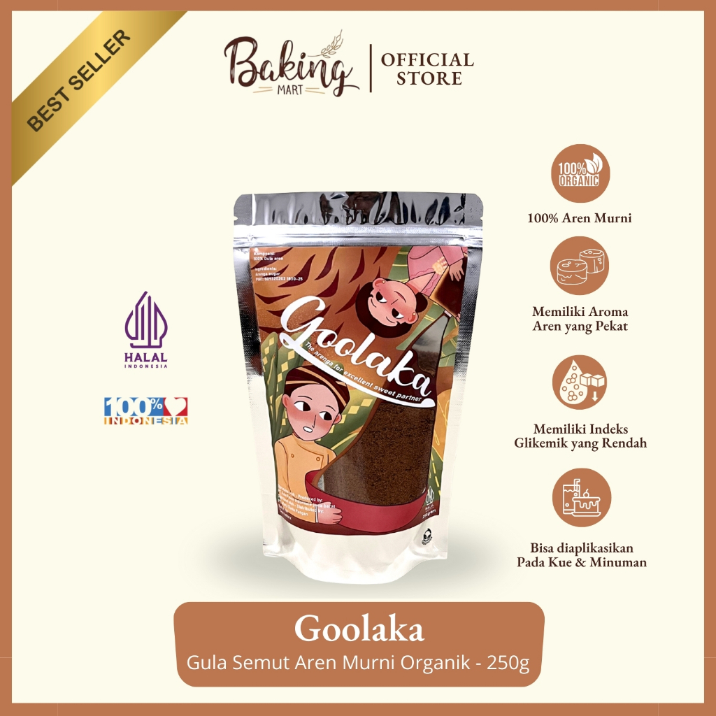 

Goolaka Gula Semut Aren Murni Organik - 250g