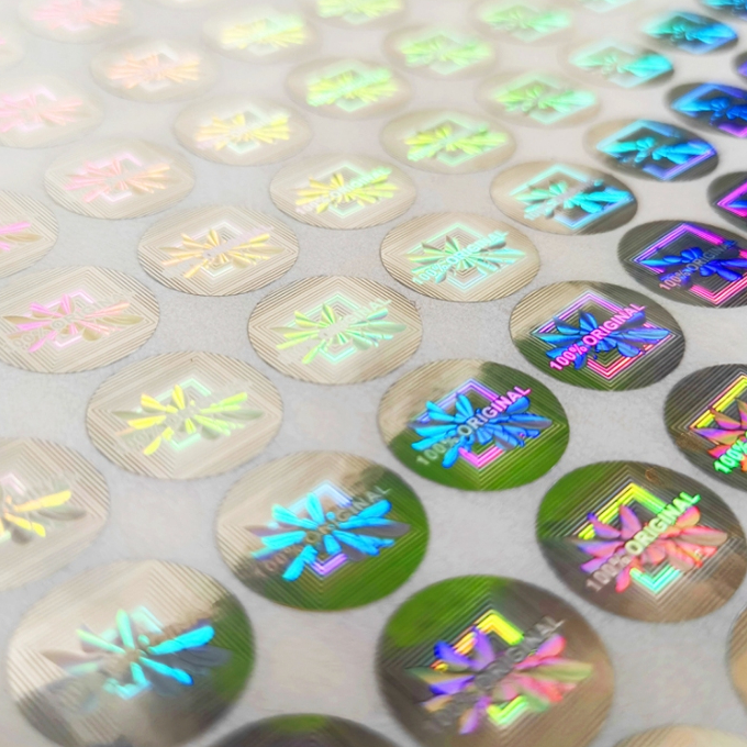 

Stiker Hologram 100% Original 1,5 x 1,5 cm SILVER