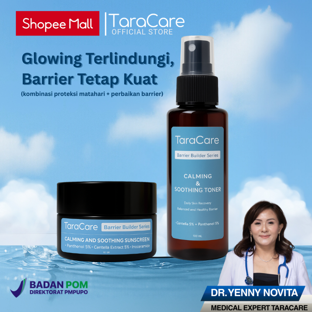 TARACARE Paket Hydrate & Protect – Toner + Sunscreen SPF 50