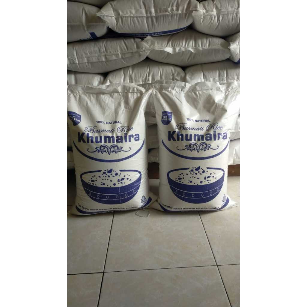 

Beras Basmati Khumaira Creamy Sella Grade A Kemasan 25kg Basmati Rice
