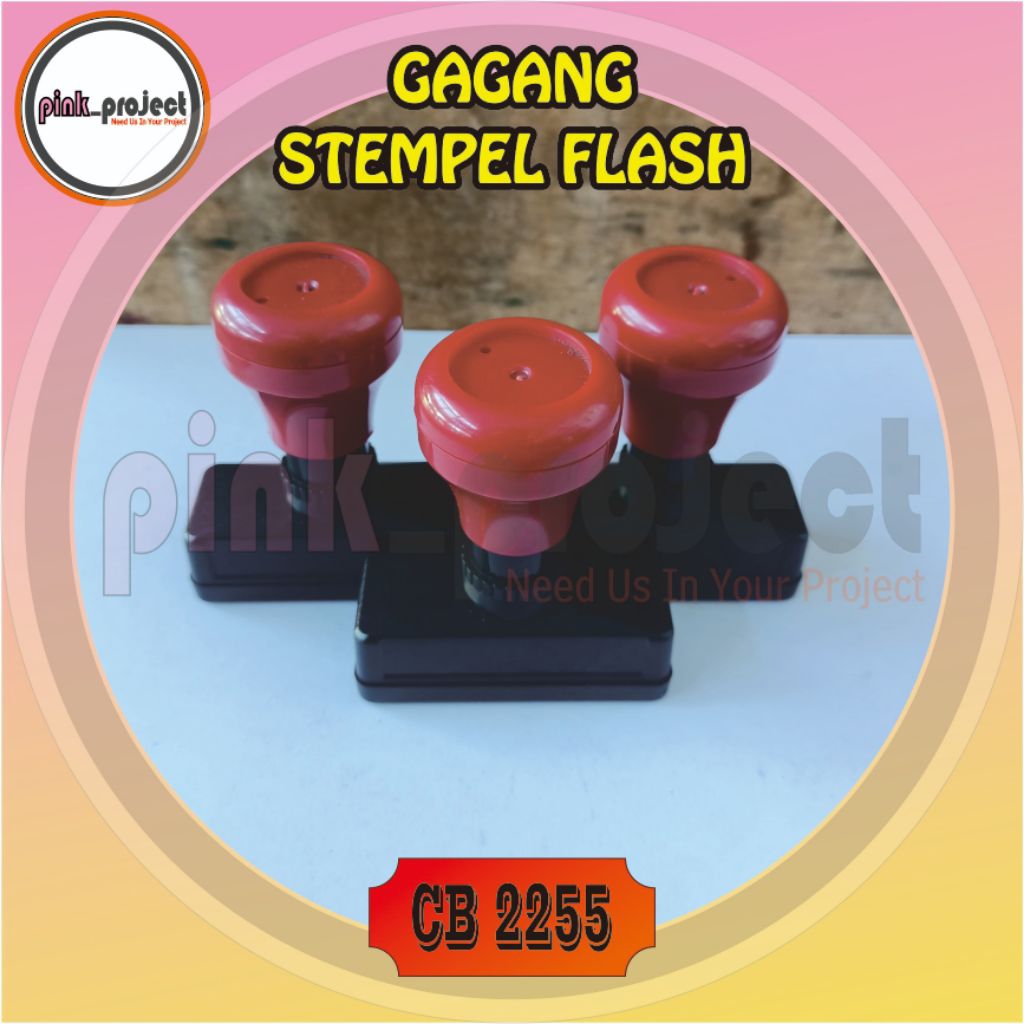 

Gagang Stempel Flash Warna Otomatis UKURAN CB 2255