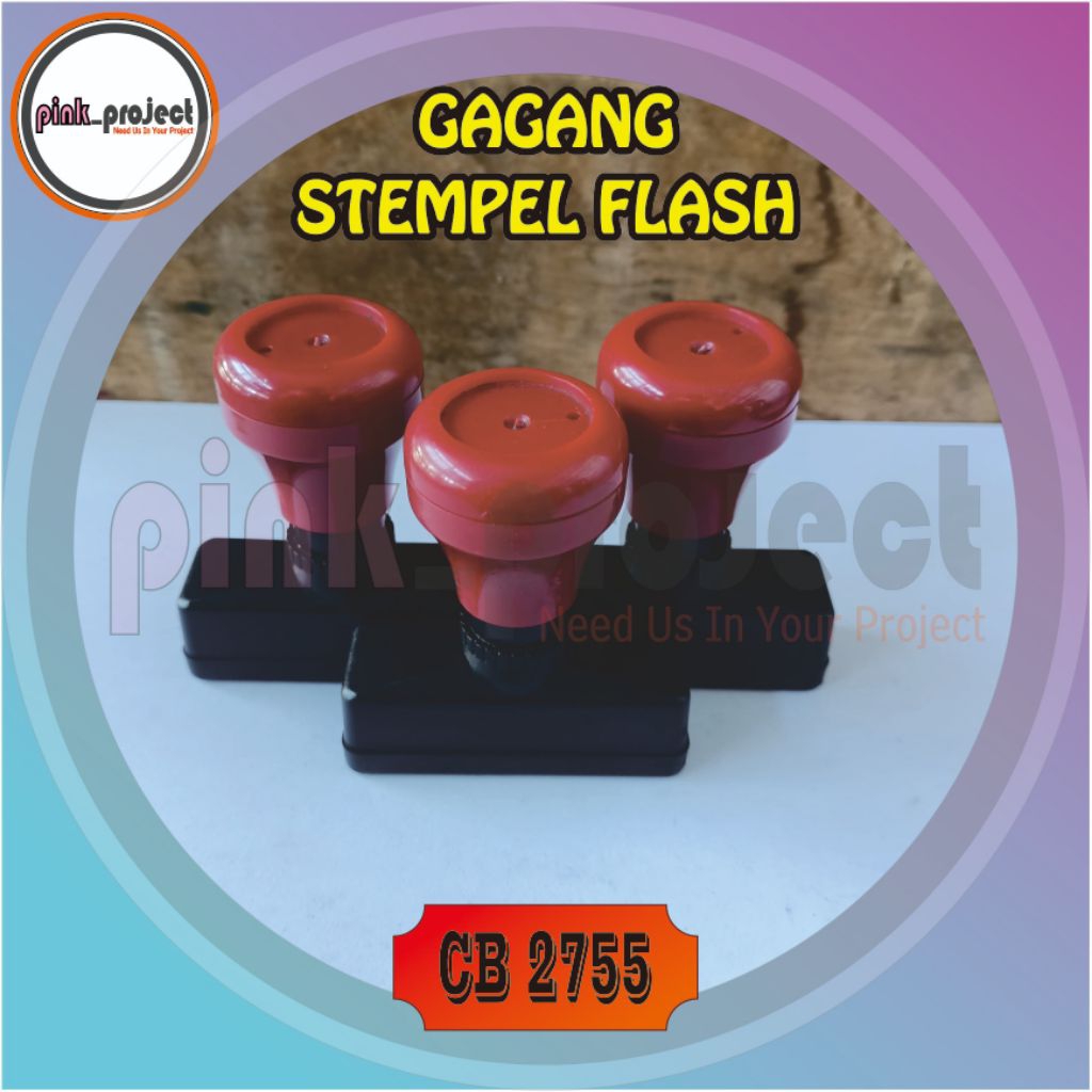 

Gagang Stempel Flash Warna Otomatis UKURAN CB 2755