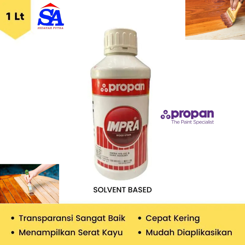 Cat Kayu Politur Propan Impra Woodstain 1 Liter botol