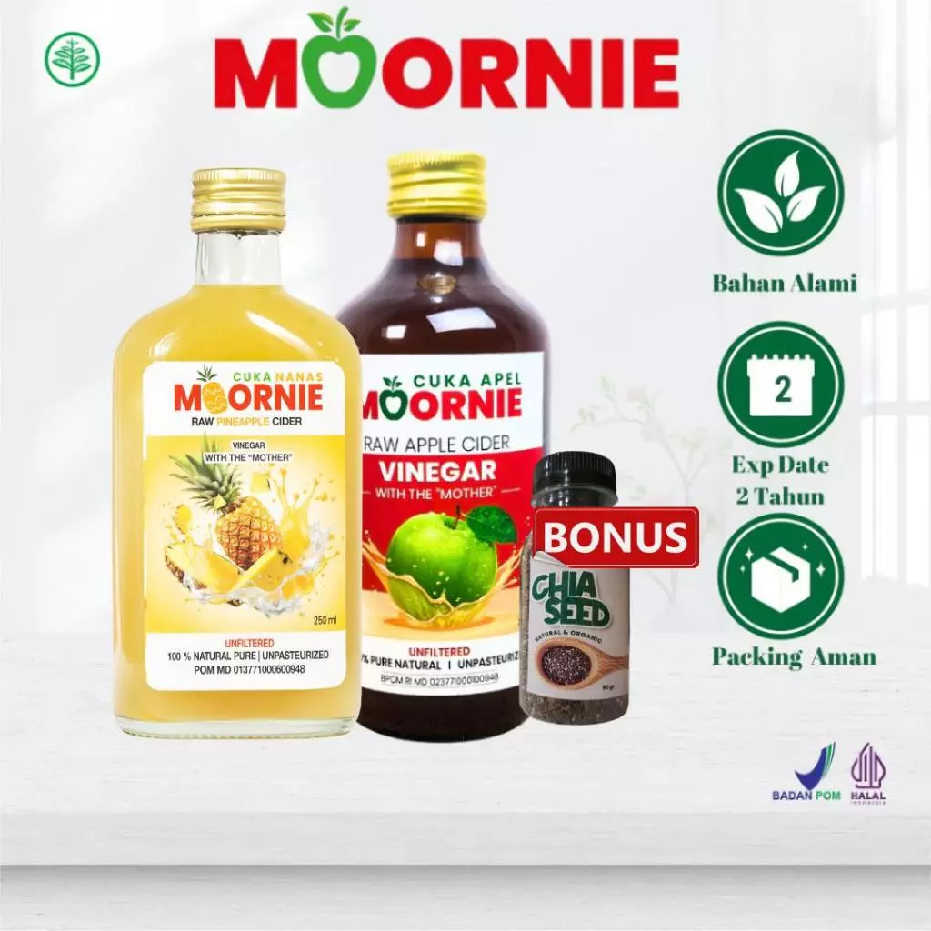 

Paket Bundling Hemat Cuka Apel Dan Cuka Nanas Bonus Chia Seed Original Untuk Kesehatan Diet