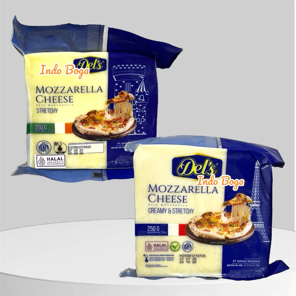 

Dels Mozzarella Cheese 250 gram / keju mozarella block