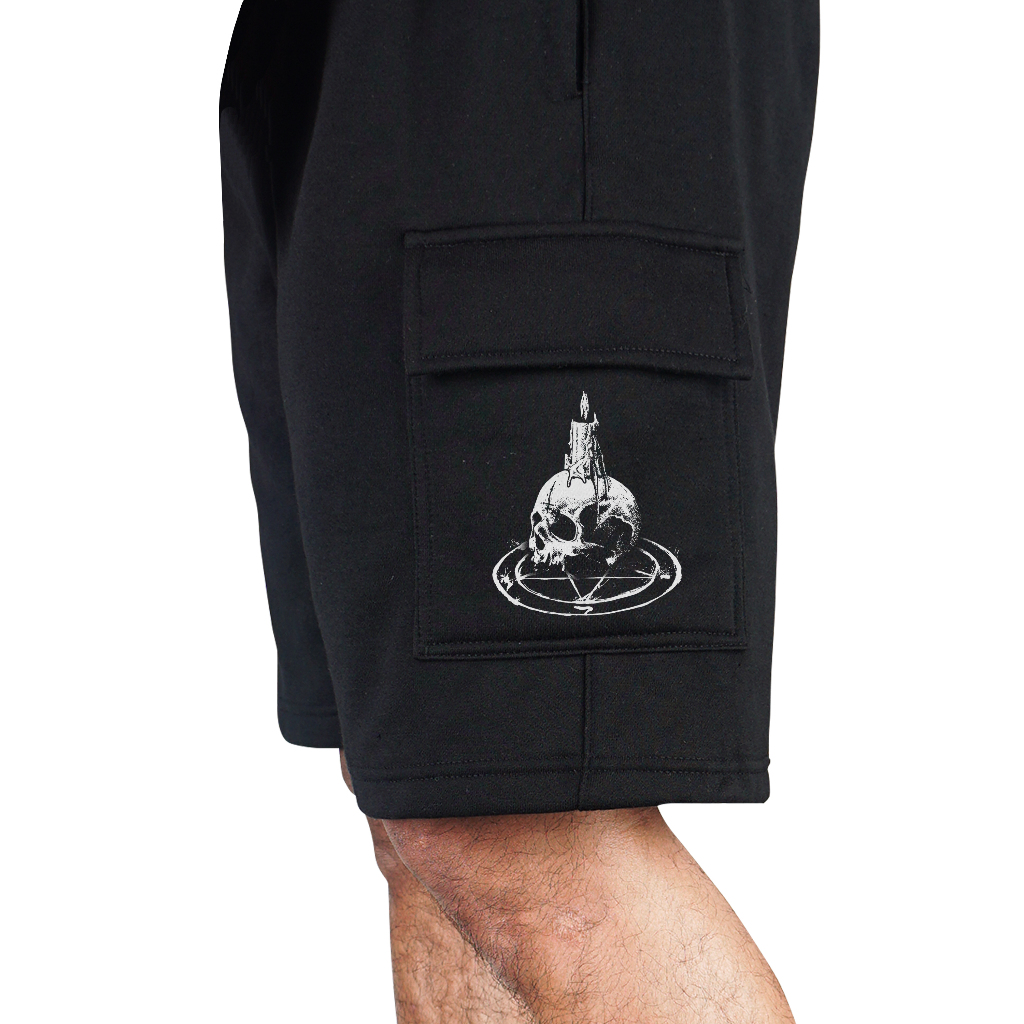 Troy Company Cargo Pants Fleece Short Pants Black Ritual - Celana Pendek Kargo Hitam SFC 3236