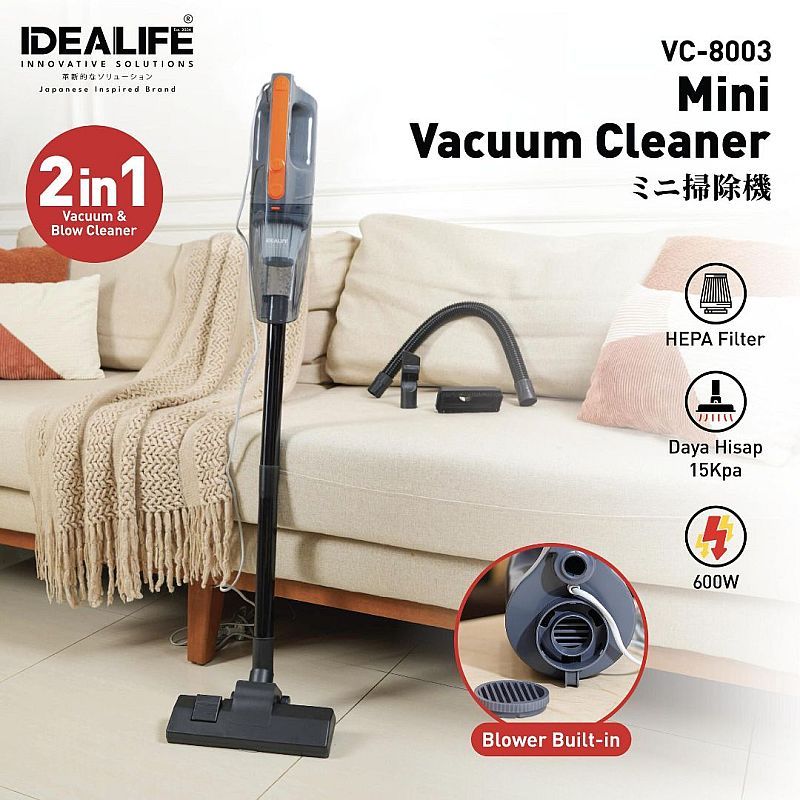 Idealife VC-8003 Mini Vacuum Cleaner - Penyedot Debu Kecil