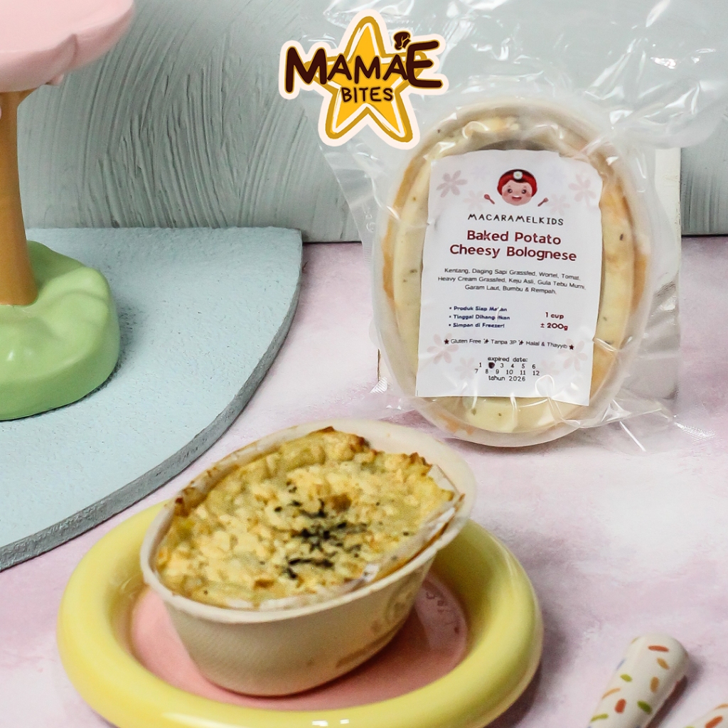 

Macaramel Kids - Baked Potato Cheesy Bolognese | Frozen MPASI NDF Homemade & Bekal Anak Sehat