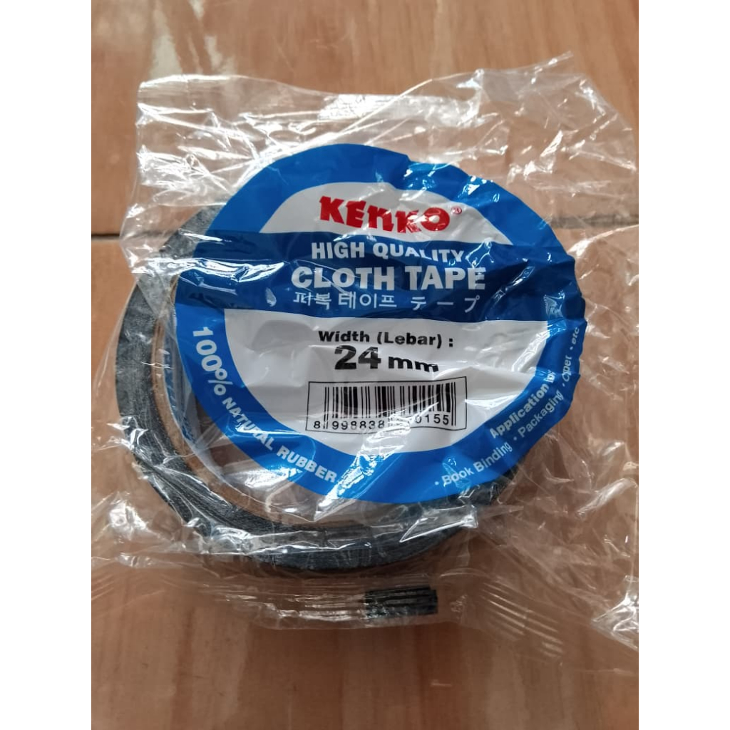 

(Pcs) Lakban Hitam Cloth Tape KENKO 1inch, 1 1/2inch