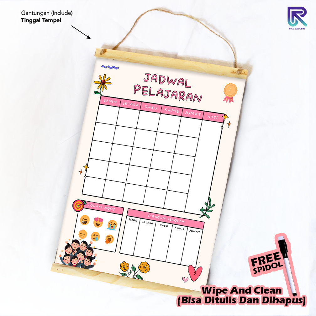 

RHA GALLERY Planner Sekolah Jadwal Pelajaran Siswa Jadwal Seragam Wipe And Clean List Jadwal Tulis