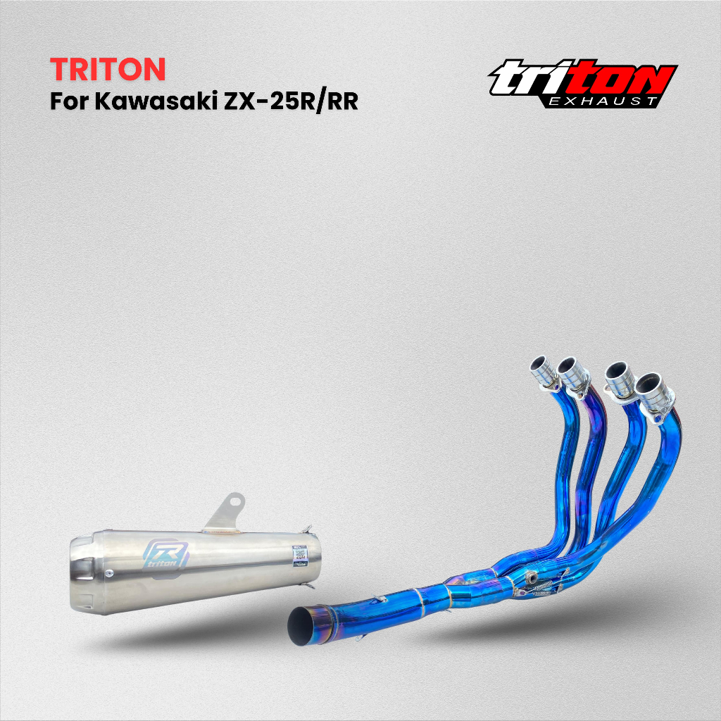 Knalpot kawasaki zx25rr-kawasaki zx25r full system original triton