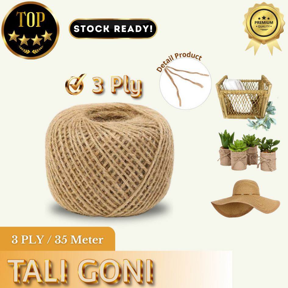 

(MIN 2 PCS) Tali Goni / Tali Rami Per 35 Meter (3 Ply/ 3 mm)