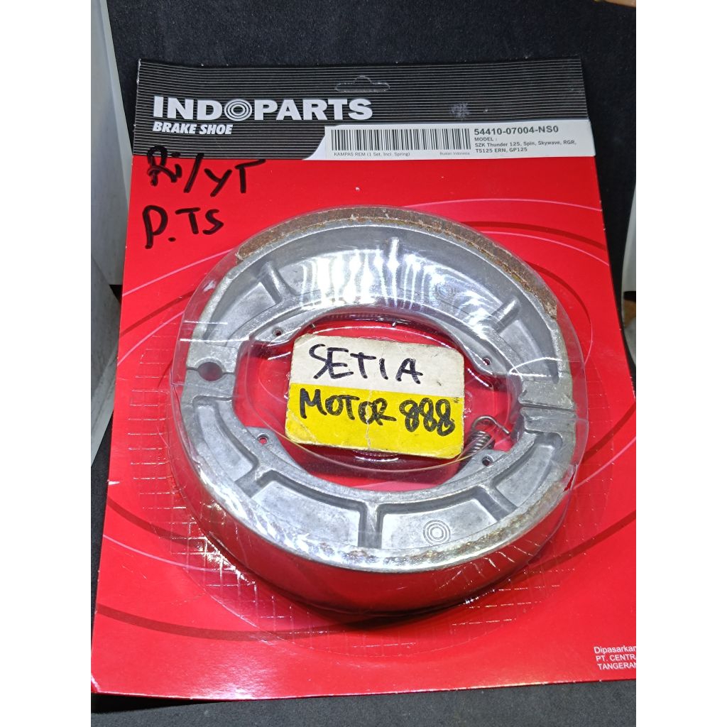 KAMPAS REM TROMOL BELAKANG SUZUKI THUNDER 125 SPIN SKYWAVE RGR TS125 GP125 INDOPARTS ORIGINAL 100%