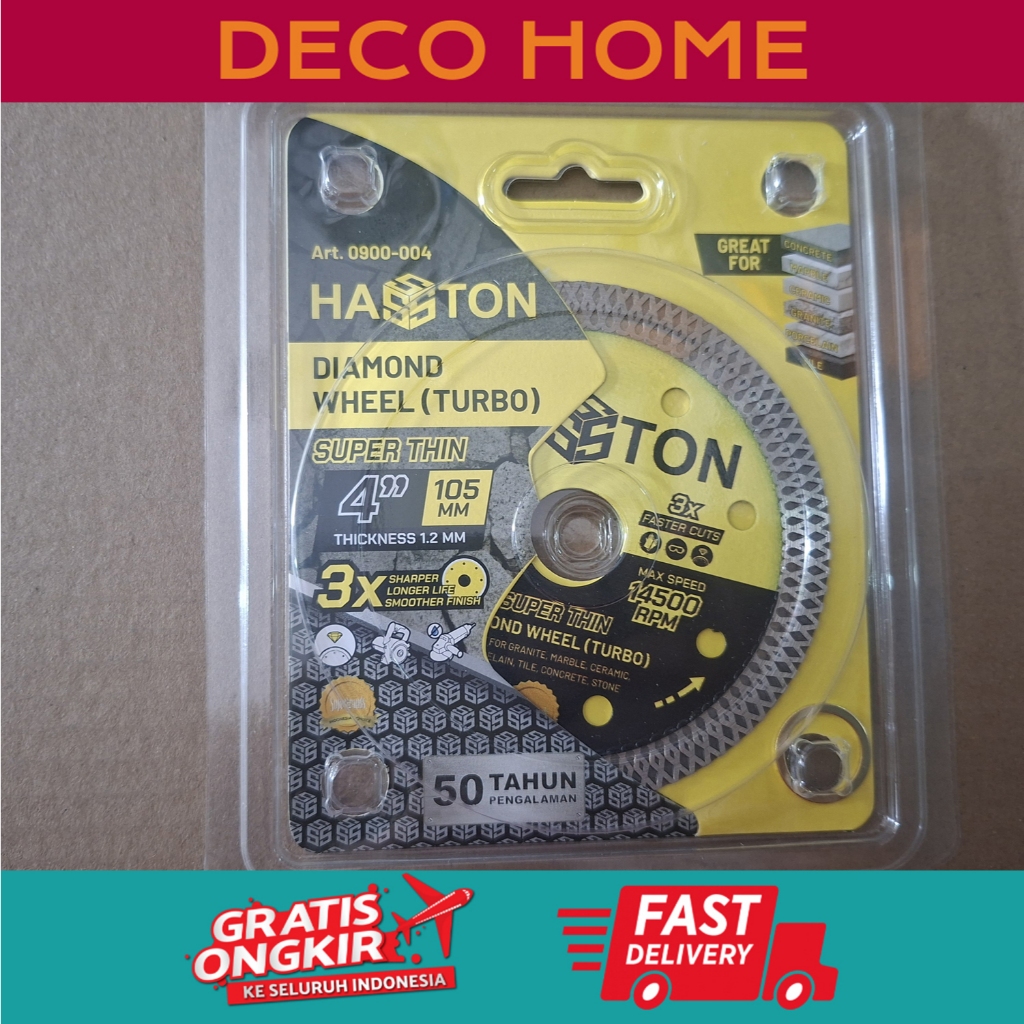 HASSTON MATA GERINDA POTONG 4 INCI. DIAMOND WHELL 4 INCH ISI 1 PCS