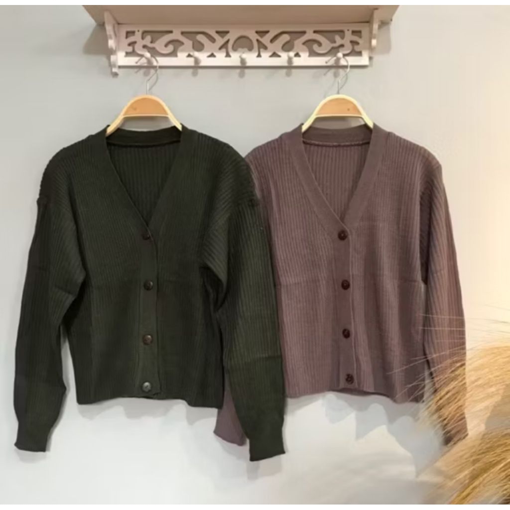 Cardigan Rajut Pendek Body Crop