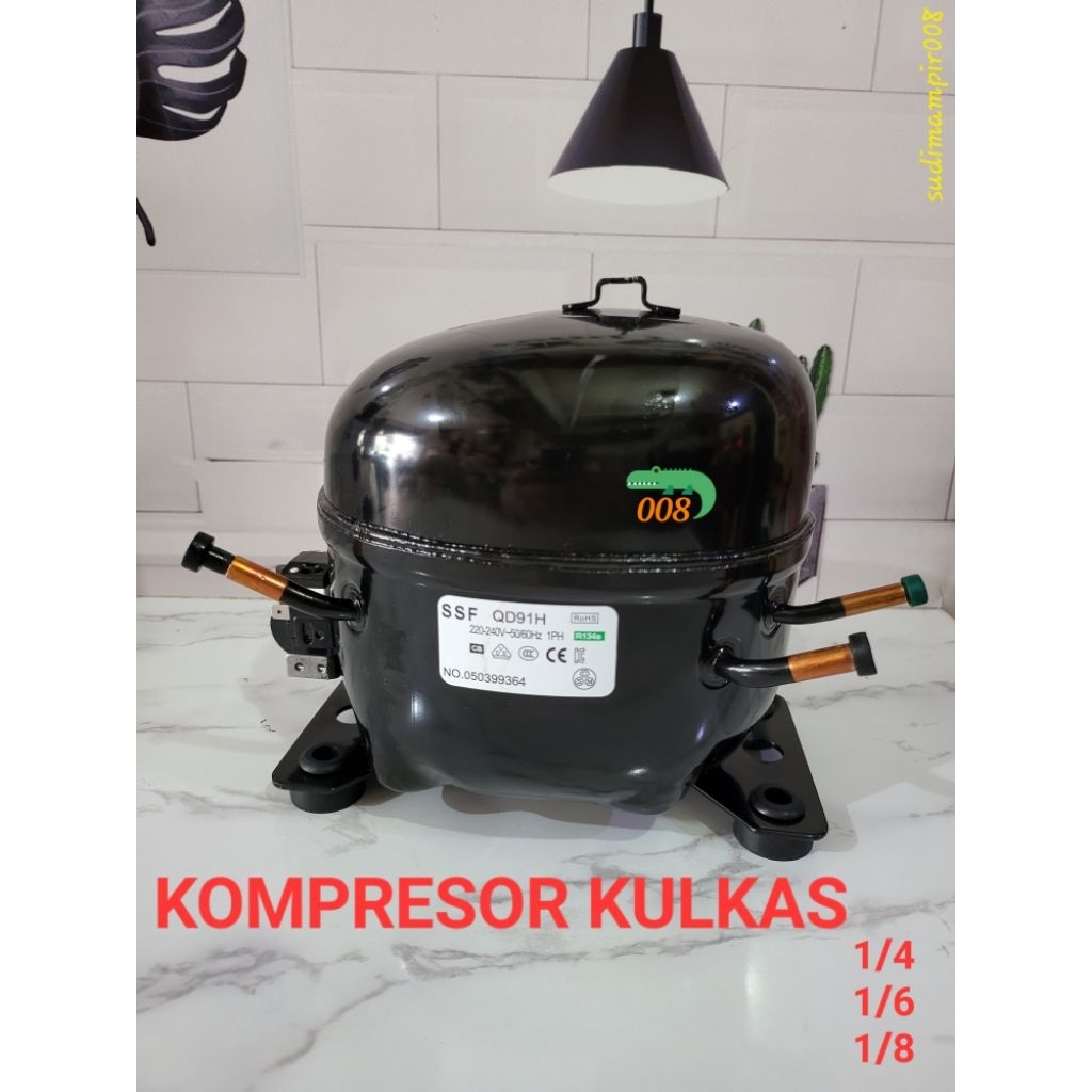 Kompresor Kulkas Freon R134 Tersedia Ukuran 12 hingga 18 PK untuk Perbaikan Pendingin