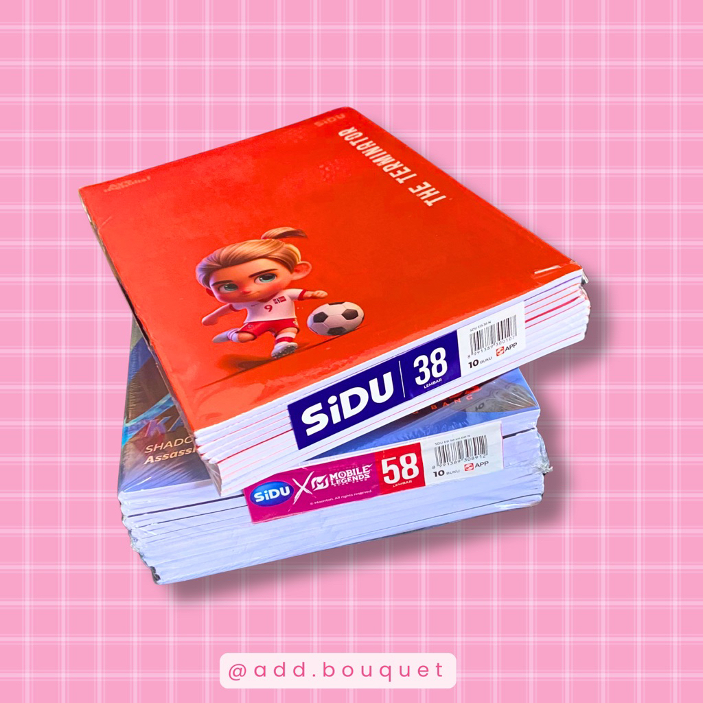 

[hei_girl] Buku Tulis Merek SIDU Isi 58 Lembar dan 38 Lembar Sinar Dunia