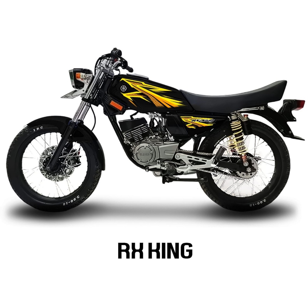 Decal Sticker Striping Variasi Transparan Uv Motor Yamaha Rx king 2005/Striping Transparan Uv Rx kin