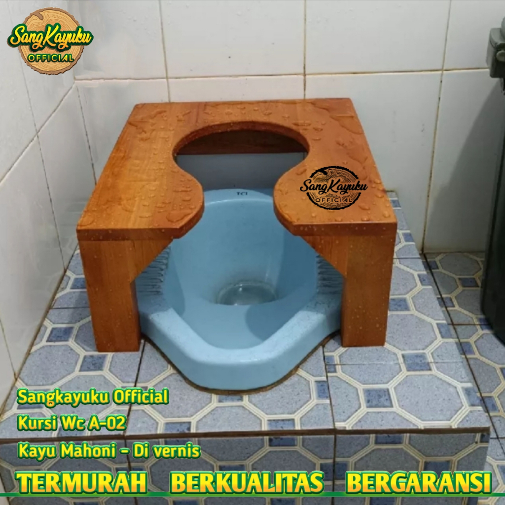 SangkayuKu Termurah kursi wc Promo Kursi wc A-05 Kursi closet wc duduk kayu portable kursi jongkok k