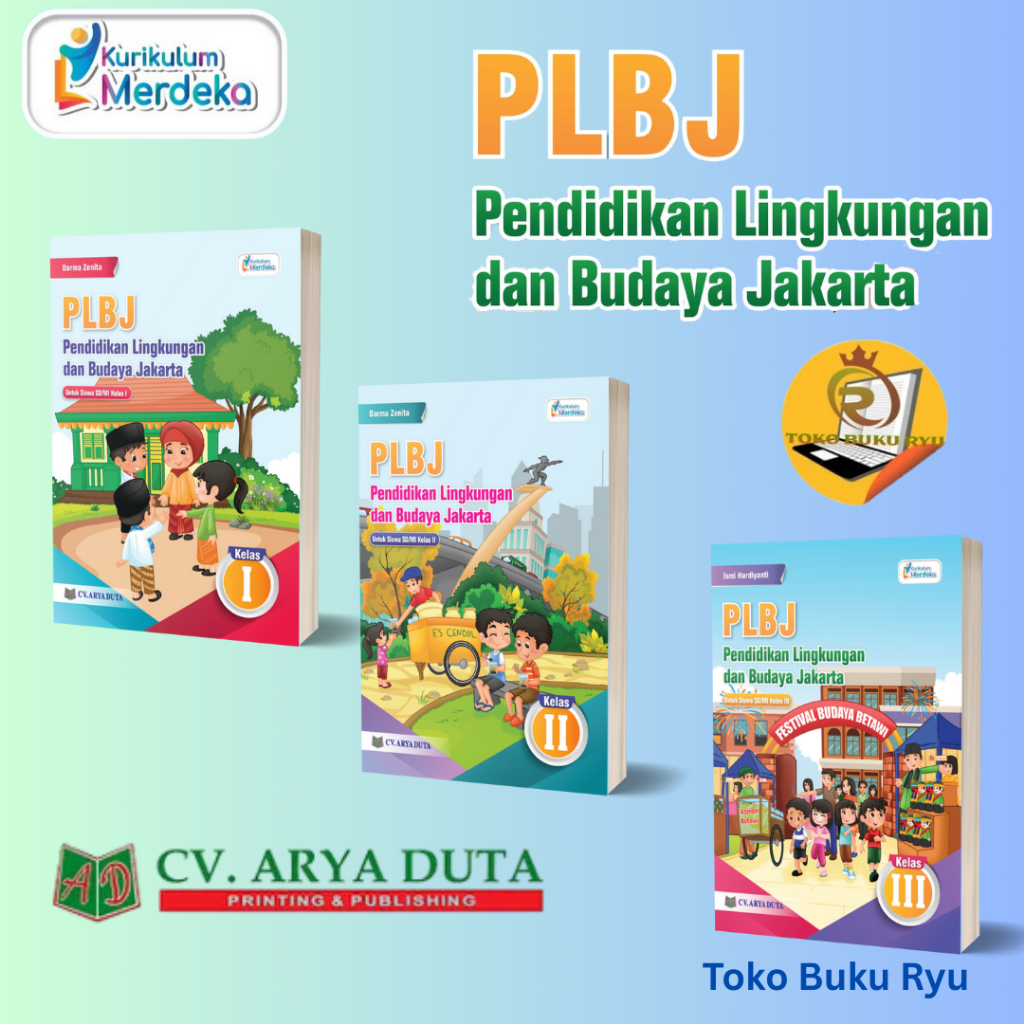 Buku PLBJ Pendidikan Lingkungan Budaya Jakarta Kelas 1 2 3 4 5 6 Merdeka Arya Duta