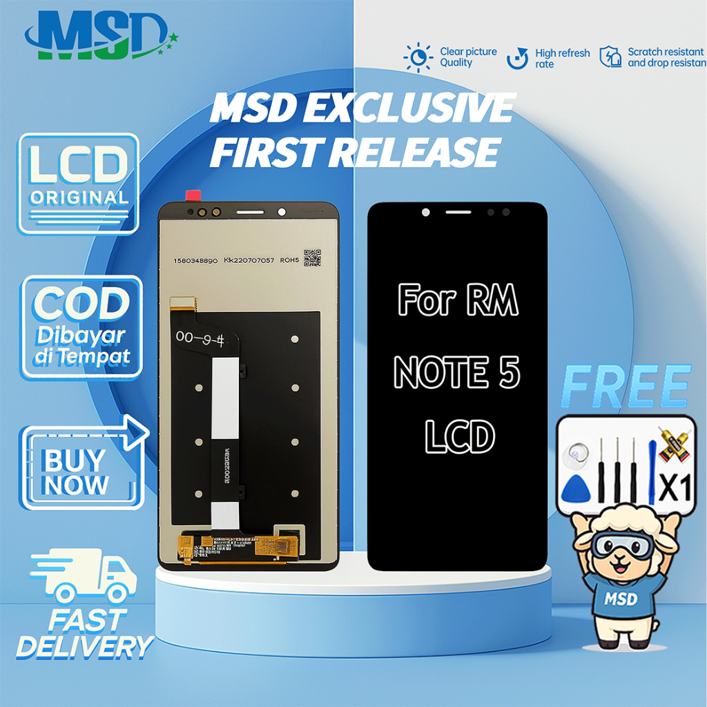 LCD FOR XIAOMI REDMI NOTE 5/NOTE 5PRO UNIVERSAL FULLSET Touchscreen LCD HP OG ASUGAR/MSD