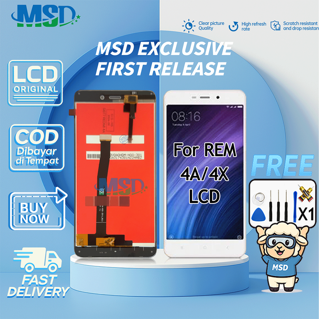 LCD TOUCHSCREEN XIAOMI REDMI 4A UNIVERSAL FULLSET Touchscreen LCD HP OG ASUGAR/MSD