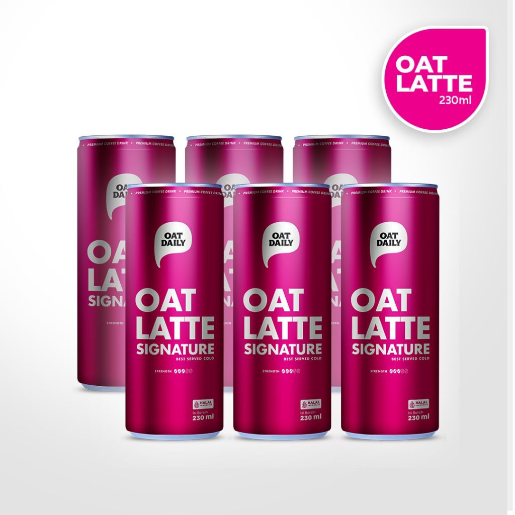 

OAT DAILY Coffee Oat Latte Signature (6pcs) - Minuman Kaleng 230ml