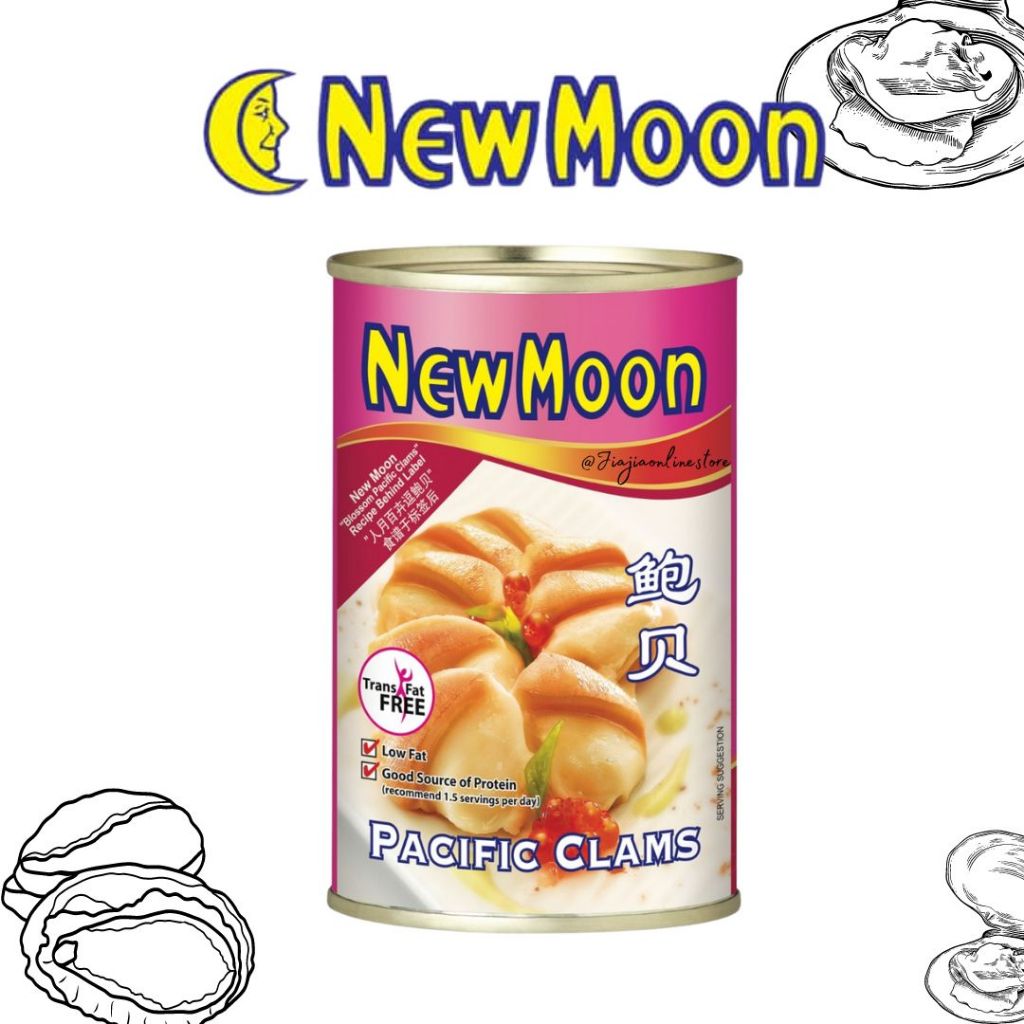 

New Moon Pasific Clams 425gr Pacific Clams Abalone Premium abalone