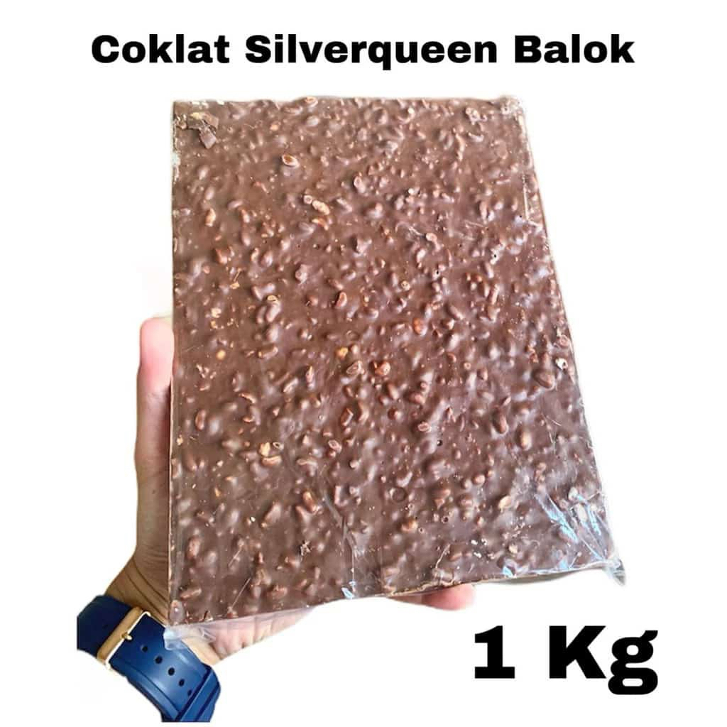 

1KG COKLAT BLOK SILVERQUEEN / CHOCBAR MEDE ALMOND