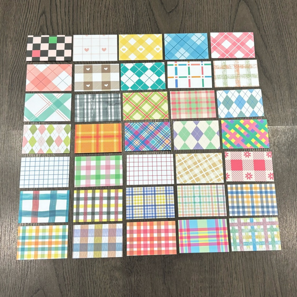 

Amplop Mini Satuan Motif Gingham Checkered Chess Vol. 2