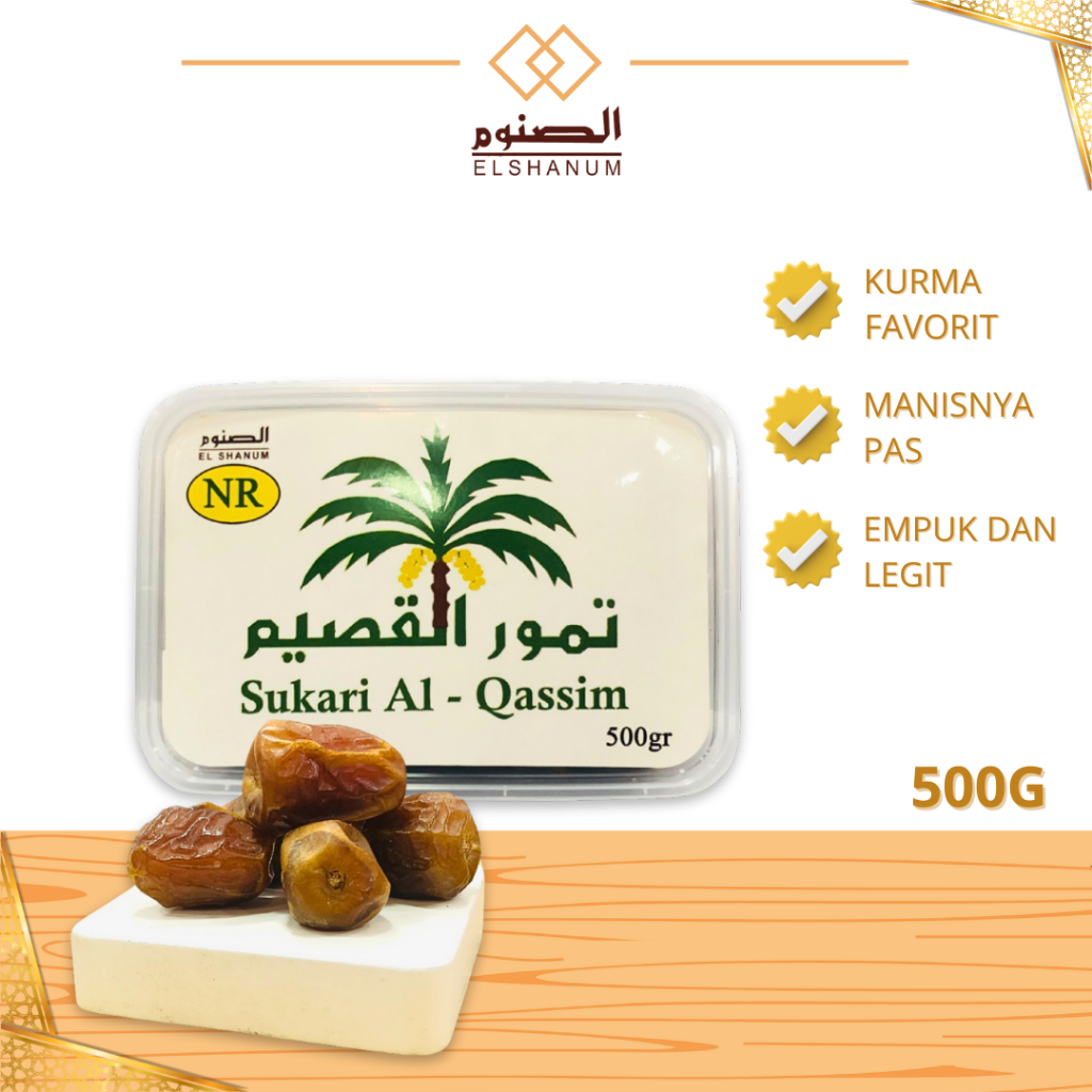 

Kurma Sukari AL Qassim Premium 500gr / Sukari AL Qassim Premium / Kurma Sukari Asli 100% Original
