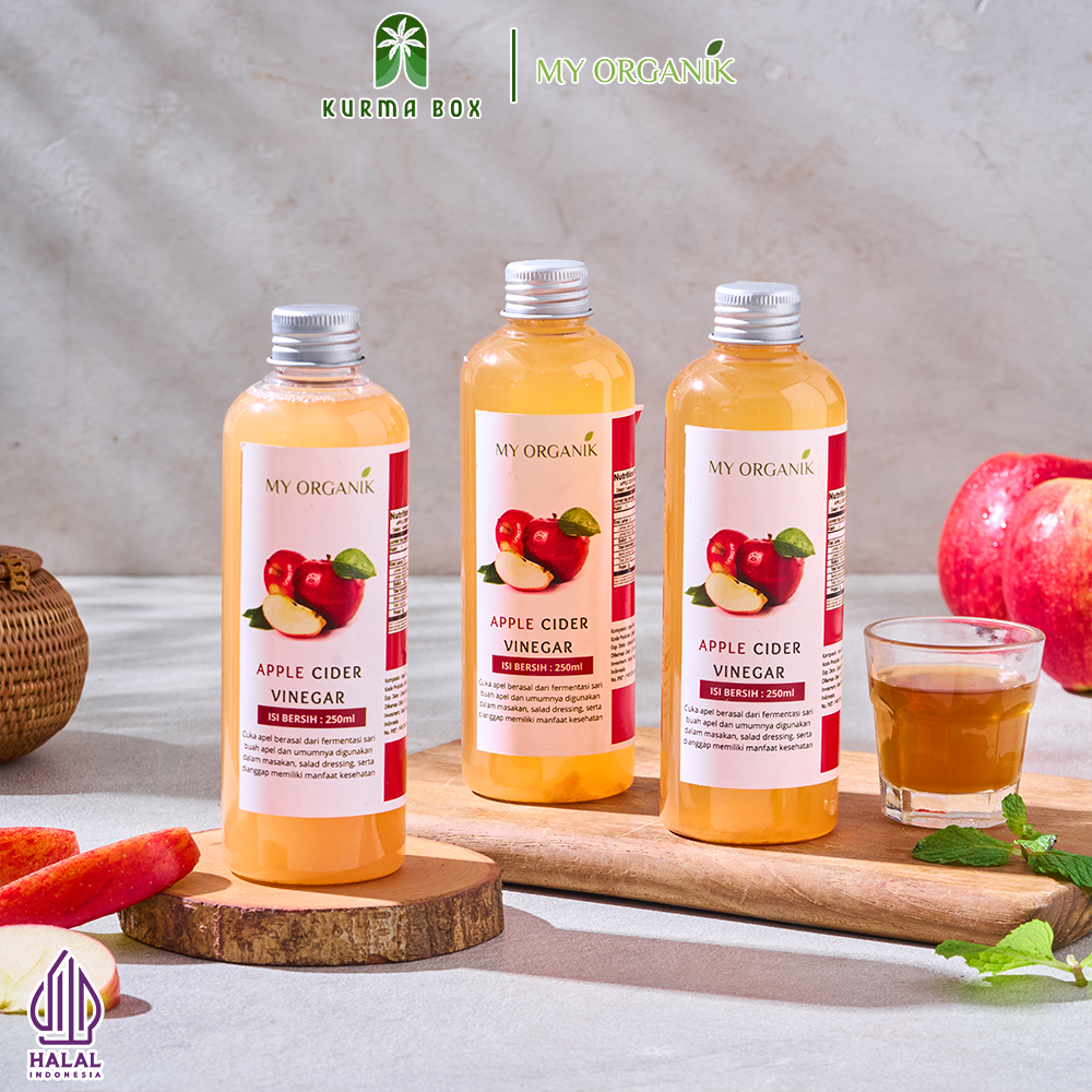 

My Organik Paket Lebih Murah 3 Cuka Apple Vinegar With Mother 750 ml