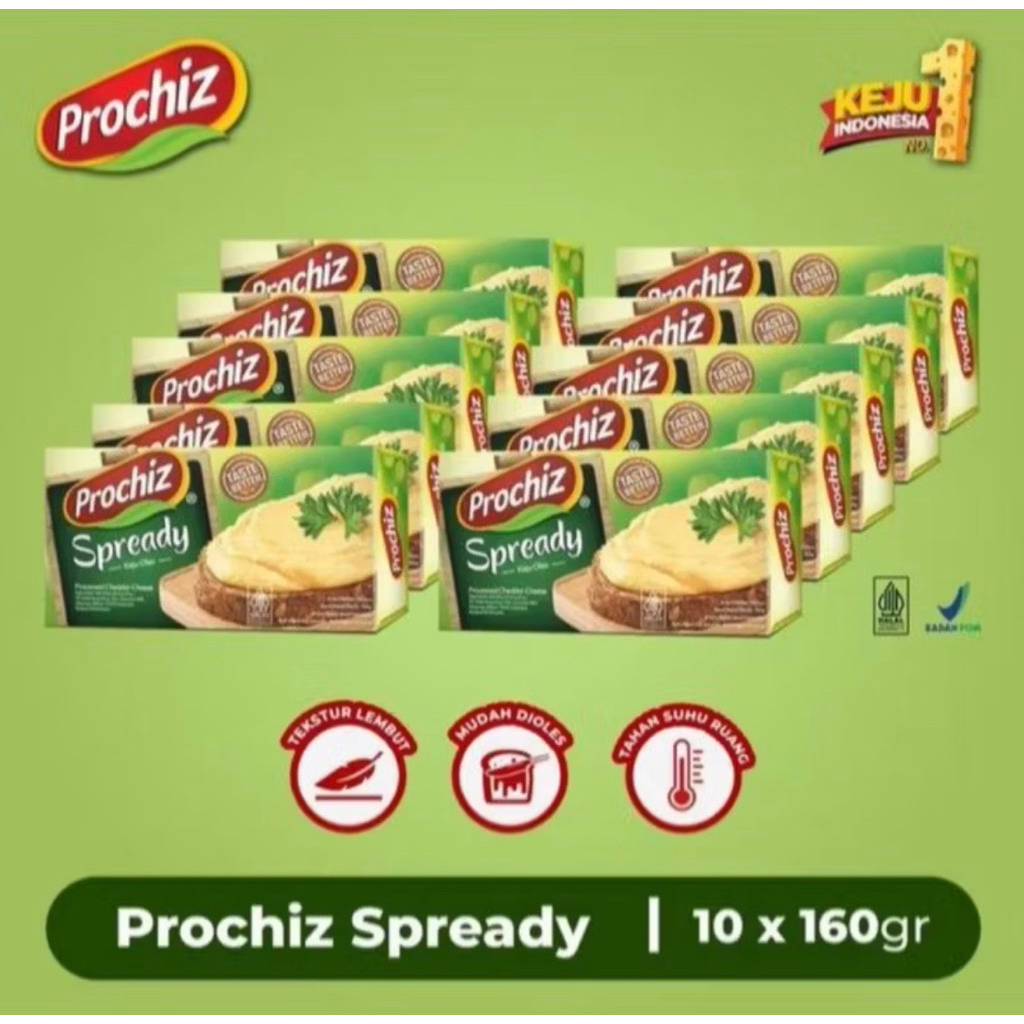 

Ready Keju Prochiz Spready 10x160g