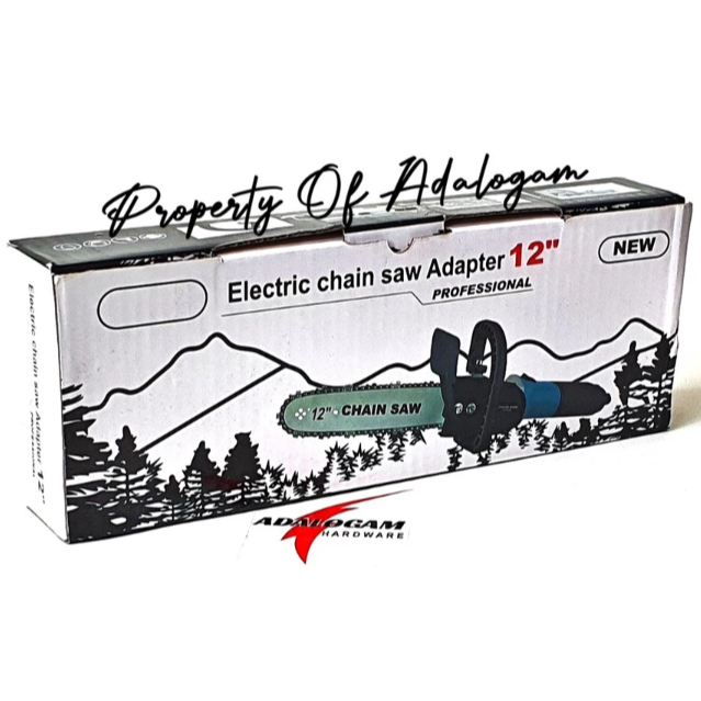 PROMO HEMAT Adaptor gergaji portable mini Chainsaw listrik tangan Mesin gerindra 12 inci(random)