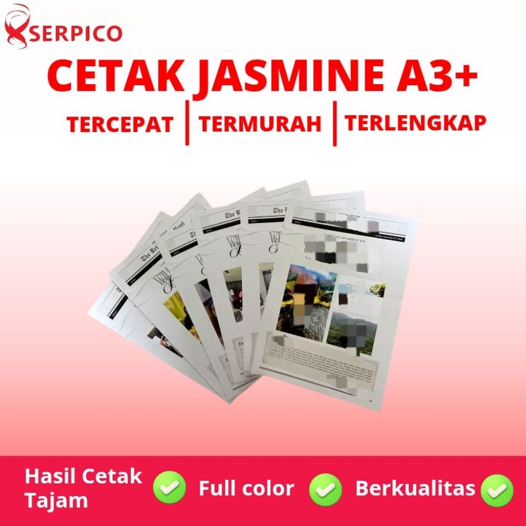 CETAK JASMINE A3 | PRINT JASMINE A3 | CETAK KARTU TIK A3 | PRINT KARTU TIK A3 | CETAK LINEN A3 | PRI