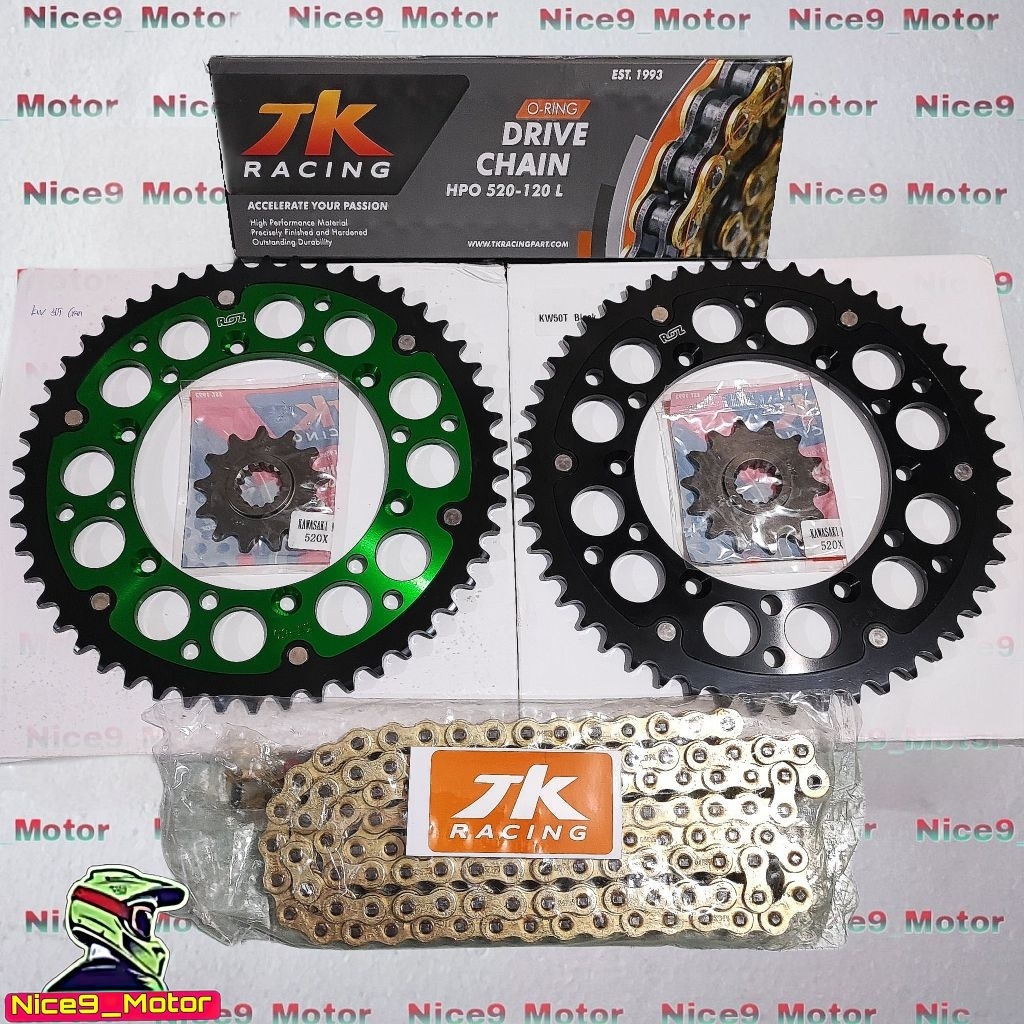 Gear Set KLX 250 D TRACKER 250 KLX 230 ROZ Set Rantai O-ring TK Racing Original