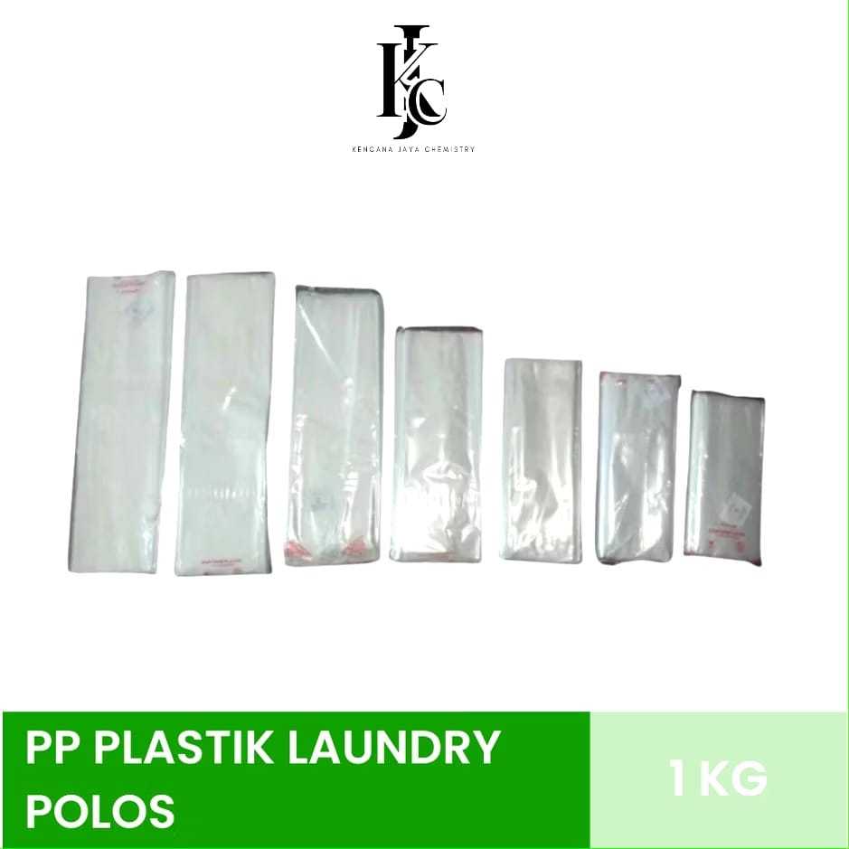 Plastik Laundry Bening PP Tebal 30 Mikron, Ukuran 60x100 cm, Kemasan 1 Kg, Serbaguna untuk Baju, Jas