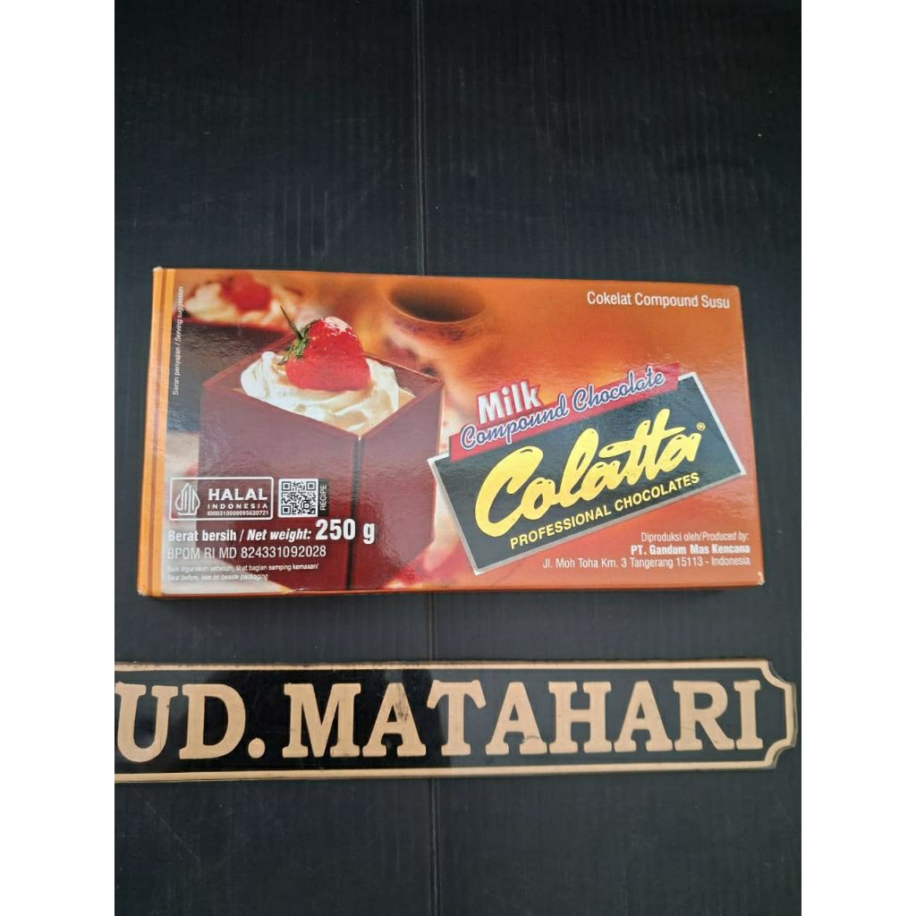 

Coklat batang colatta/Colatta Compound Chocolate/Coklat Colatta Drak compound/colatta strawberry/Colatta milk/colatta white/Coklat batang