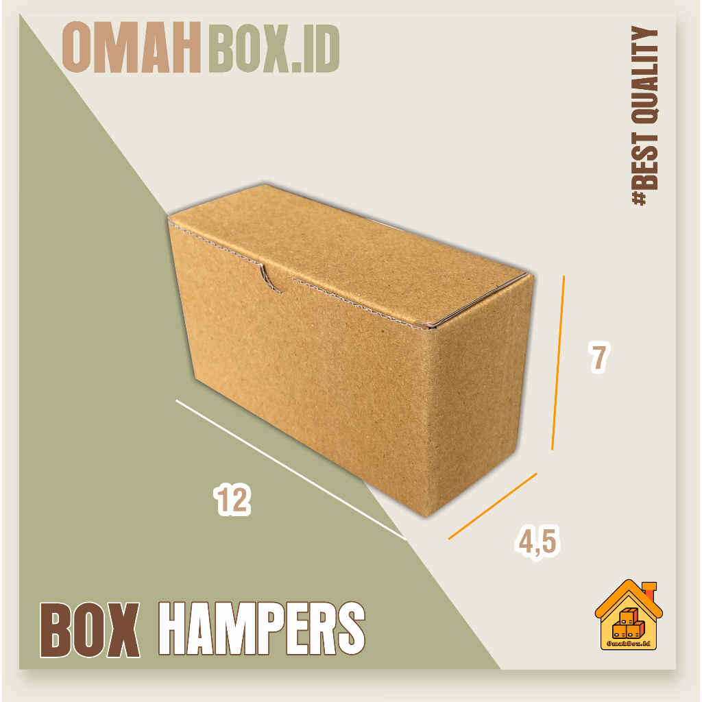 

Box Hampers 12x4,5x7 cm E FLUTE | kardus box polos | kardus diecut | box diecut | box hampers | box gift | kardus souvenir | kardus dus box