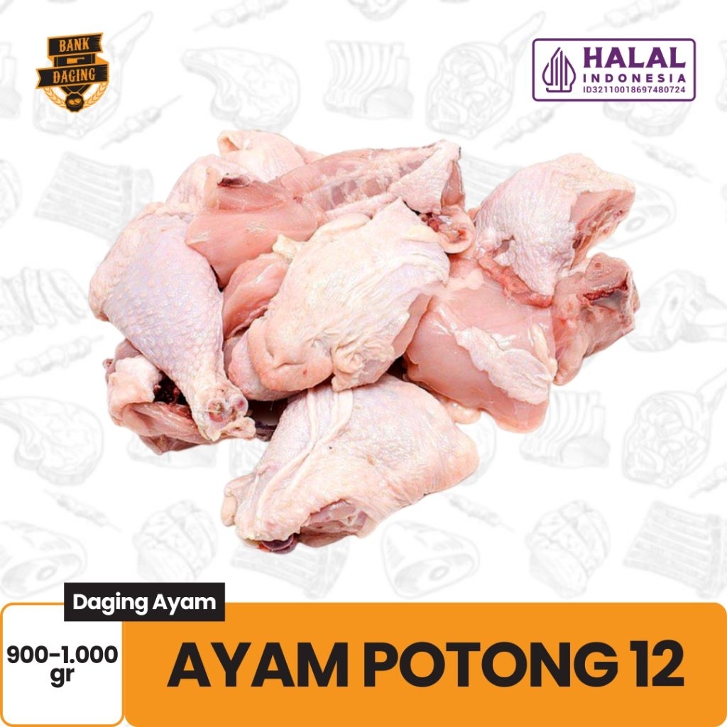 

AYAM UTUH POTONG 12 (900-1.000GR) BANKDAGING