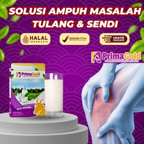 

PAKET HEMAT 5 BOX SUSU PRIMAGOLD ATASI PERMASALAHAN TULANG & SENDI DALAM 7 HARI
